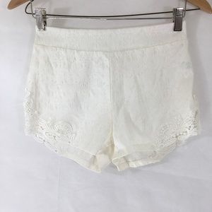 sexy Aerie size  Medium off white shorts